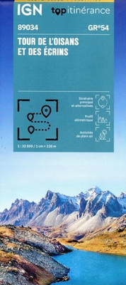 Abbildung von: Oisans et des Ecrins tour de GR54: 89034 - Institut Geographique National