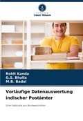 Cover: Vorlaeufige Datenauswertung indischer Postaemter - Verlag Unser Wissen