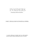 Cover: Part I: The Illusion of Political Power (Insiders, #1) - W