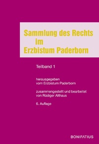 Abbildung von: Sammlung des Rechts im Erzbistum Paderborn - Bonifatius Verlag