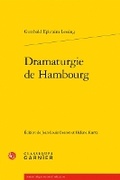 Cover: Dramaturgie de Hambourg - Classiques Garnier