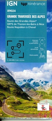 Abbildung von: Alpes grande traversee - Route des grandes Alpes GR5: 89024 - Institut Geographique National