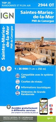 Abbildung von: Stes-Maries-de-la-Mer / PNR de Camargue: 2944OT - Institut Geographique National