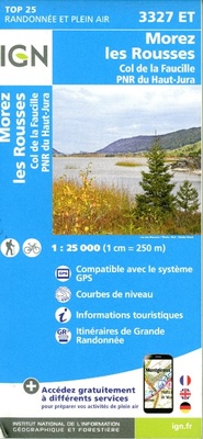 Abbildung von: Morez / Les Rousses / Col de La Faucille: 3327ET - Institut Geographique National