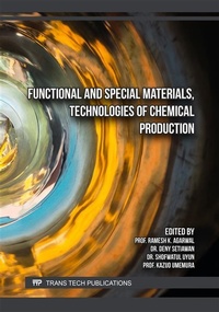 Abbildung von: Functional and Special Materials, Technologies of Chemical Production - Trans Tech Publications Ltd