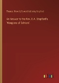Cover: An Answer to the Rev. E.A. Stopford's 'Weapons of Schism'. - Outlook Verlag