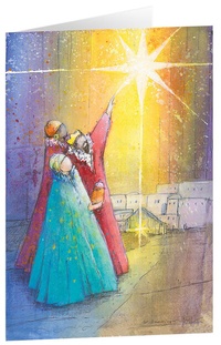 Abbildung von: Kunstkarten "Stern über Bethlehem" 6 Stk. - adeo Verlag