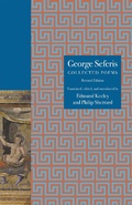 Cover: George Seferis - Princeton University Press