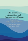 Cover: The Evolution, Acquisition and Development of Syntax - Cambridge University Press