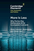 Cover: More is Less - Cambridge University Press
