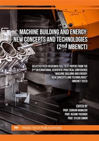 Abbildung von: Machine Building and Energy: New Concepts and Technologies (2nd MBENCT) - Trans Tech Publications Ltd