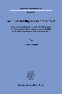 Abbildung von: Artificial Intelligence und Strafrecht. - Duncker & Humblot