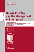 Cover: Human Interface and the Management of Information - Springer