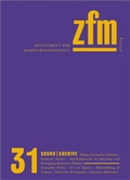 Cover: Zeitschrift f&uuml;r Medienwissenschaft 31 - transcript