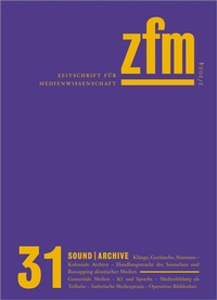 Abbildung von: Zeitschrift für Medienwissenschaft 31 - transcript