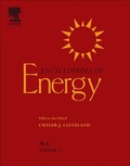 Cover: Encyclopedia of Energy - Elsevier
