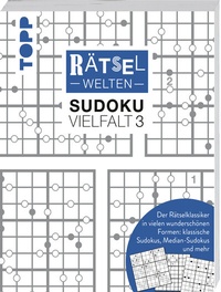 Abbildung von: Rätselwelten - Sudoku Vielfalt 3 | Der Rätselklassiker in vielen wunderschönen Formen: klassische Sudokus, Median-Sudokus und mehr - Frech