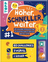 Abbildung von: Höher, schneller, weiter! Der Challenge-Spieleblock mit 3 Würfeln - Frech