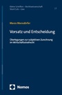 Cover: Vorsatz und Entscheidung - Nomos