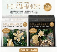 Abbildung von: Holz-Anhänger mit Goldfolie , Magic Winter - Coppenrath