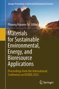 Cover: Materials for Sustainable Environmental, Energy, and Bioresource Applications - Springer