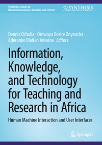 Abbildung von: Information, Knowledge, and Technology for Teaching and Research in Africa - Springer