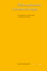 Abbildung von: Philosophischer Literaturanzeiger - Vittorio Klostermann Verlag