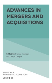 Enlarge image Cover: Advances in Mergers and Acquisitions - Emerald Publishing Limited