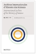 Cover: Archives Internationales d'Histoire Des Sciences 73/2, 2023 - Brepols N.V.