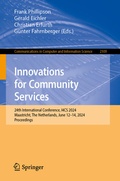 Cover: Innovations for Community Services - Springer