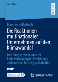 Abbildung von: Die Reaktionen multinationaler Unternehmen auf den Klimawandel - Springer Gabler