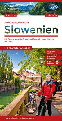 Abbildung von: ADFC-Radtourenkarte SLO Slowenien 1:150.000, reiß- und wetterfest, E-Bike geeignet, GPS-Tracks Download, mit Kilometer-Angaben - BVA BikeMedia
