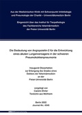Bild: Die Bedeutung von Angiopoietin-2 f&uuml;r die Entwicklung eines akuten Lungenversagens in der schweren Pneumokokkenpneumonie - Mensch & Buch