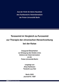 Abbildung von: Torasemid im Vergleich zu Furosemid zur Therapie der chronischen Herzerkrankung bei der Katze - Mensch & Buch