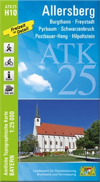 Abbildung von: ATK25-H10 Allersberg (Amtliche Topographische Karte 1:25000) - Landesamt für Digitalisierung, Breitband und Vermessung, Bayern
