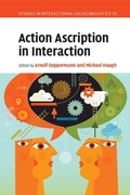 Cover: Action Ascription in Interaction - Cambridge University Press