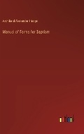Cover: Manual of Forms for Baptism - Outlook Verlag