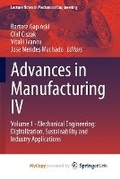 Cover: Advances in Manufacturing IV - Springer