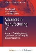 Cover: Advances in Manufacturing IV - Springer