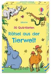 Abbildung von: 50 Quiz-Karten: Rätsel aus der Tierwelt - Usborne
