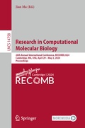 Cover: Research in Computational Molecular Biology - Springer