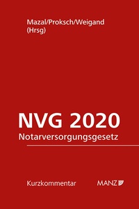 Abbildung von: Notarversorgungsgesetz - NVG 2020 - Manz
