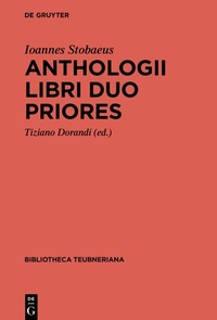 Abbildung von: Anthologii libri duo priores - De Gruyter