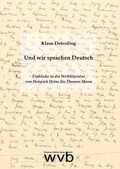 Bild: Und wir sprachen Deutsch - wvb Wissenschaftlicher Verlag Berlin