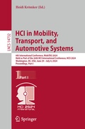 Cover: HCI in Mobility, Transport, and Automotive Systems - Springer