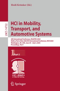 Abbildung von: HCI in Mobility, Transport, and Automotive Systems - Springer