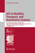 Cover: HCI in Mobility, Transport, and Automotive Systems - Springer