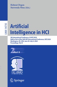 Enlarge image Cover: Artificial Intelligence in HCI - Springer