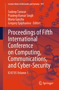 Cover: Proceedings of Fifth International Conference on Computing, Communications, and Cyber-Security - Springer