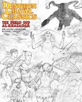 Cover: Dungeon Crawl Classics #90: The Dread God of Al-Khazadar - Sketch Cover - Goodman Games